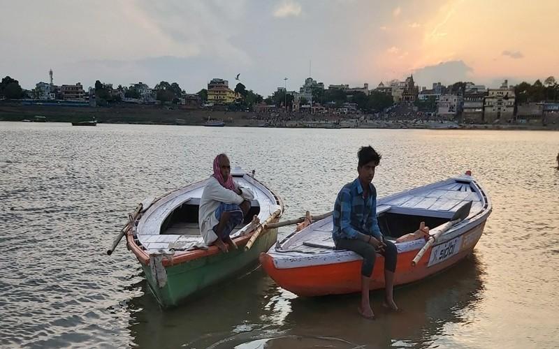 Sunrise on the Ganges in Banaras